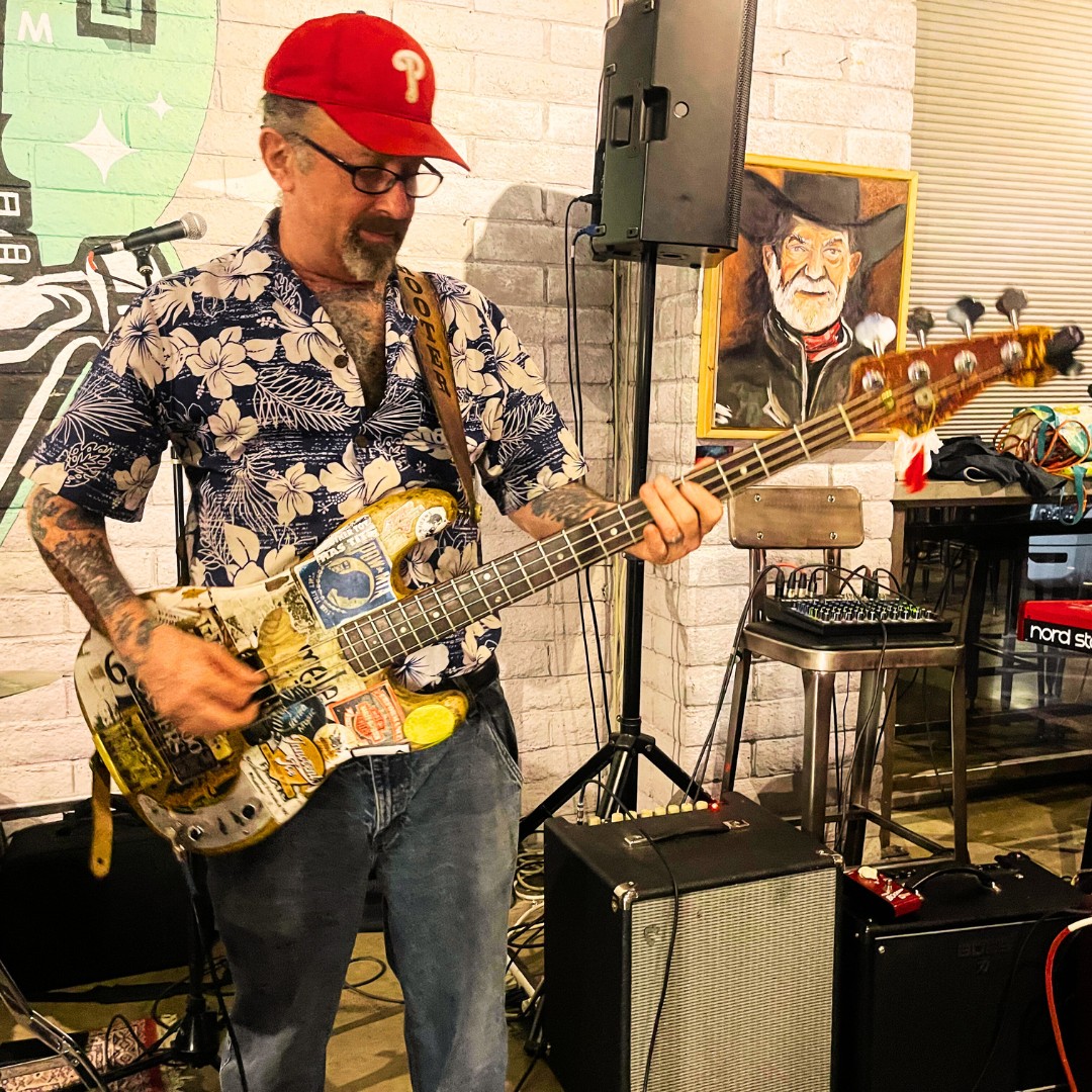 Guitarist playing live at The 1227 Taproom