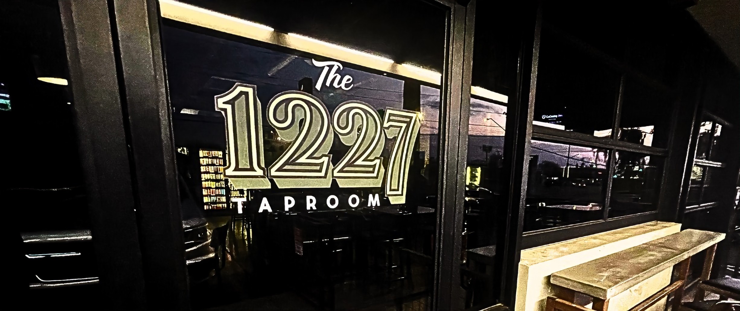 The 1227 Taproom entrance and patio in Sunnyslope