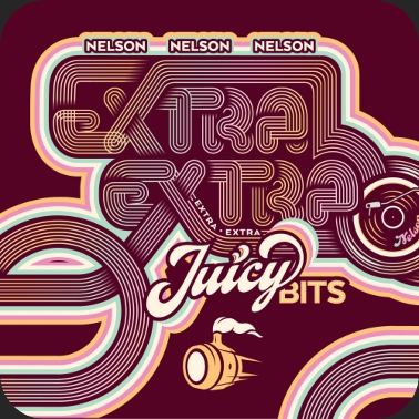 Nelson Extra Extra Juicy Bits original beer label