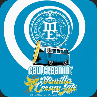 Cali Creamin’ original beer label