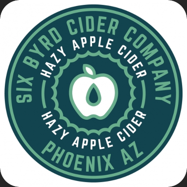 Hazy Apple original beer label