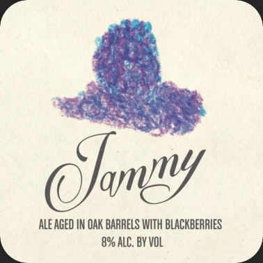 Jammy original beer label