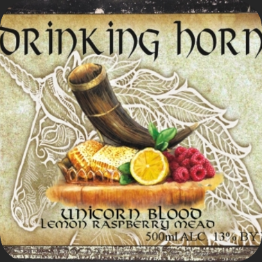 Unicorn Blood original beer label
